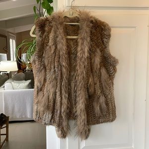 Love Token Rabbit Fur Vest